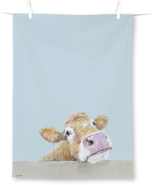 IHR Cow Bella Light Blue T1079049 Geschirrtuch 70 x 50 cm