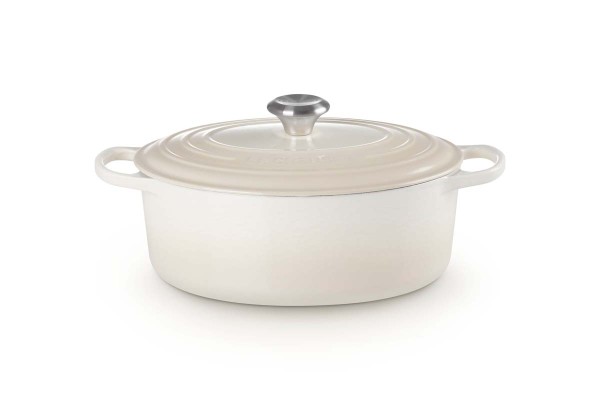 Le Creuset Gusseisen - Signature 21178297164430 Bräter oval 29cm 4,7L - Meringue