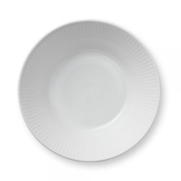 Royal Copenhagen White Fluted Teller tief 17cm