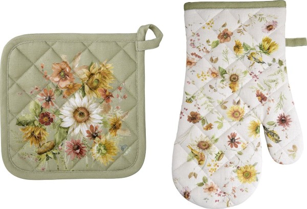 Ihr LATE SUMMER BEAUTIES cream SGC1087060 Küchentextilien - Set 2-tlg. (Baumwollmischgewebe)