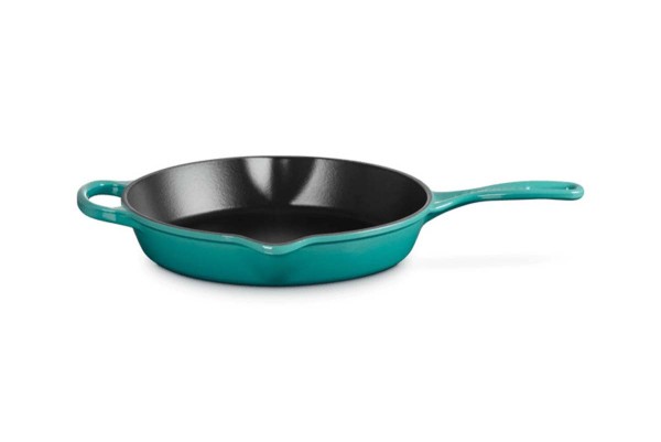 Le Creuset Gusseisen - Signature 20187260990422 Brat- und Servierpfanne hoch 26cm 2L - Bleu Riviera