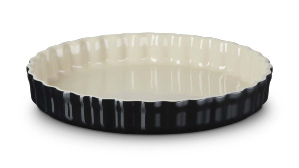 Le Creuset Steinzeug 71120281400001 Tarteform 28cm 2,1L - Schwarz Glänzend