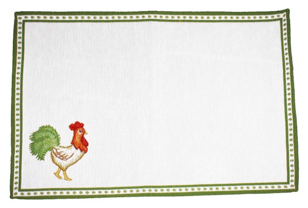 Villeroy &amp; Boch Ostern 2013 Gobelin 35-9322-0003 Platzset Hahn 48 x 32 cm - Grün