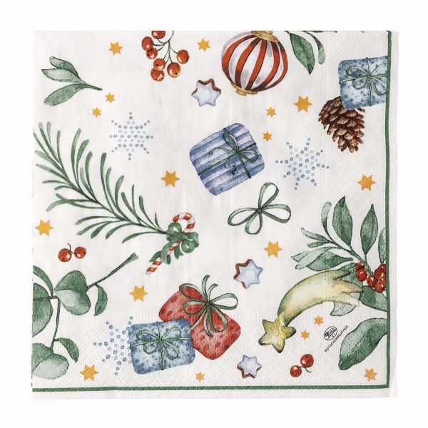 Hutschenreuther Weihnachtslieder 2025 Alle Jahre wieder... Servietten 33 x 33cm / 20 Stück