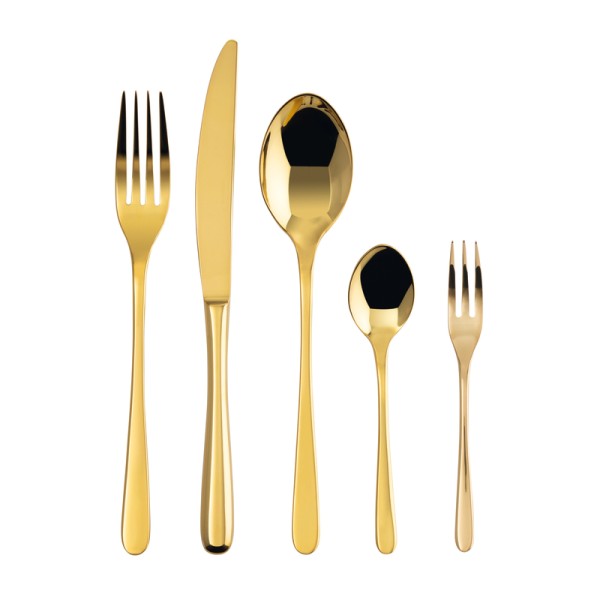 Sambonet Taste PVD Gold 52553GN2 Besteck 60tlg. - Monoblock/Vollheft