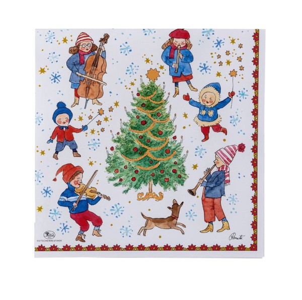 Hutschenreuther Weihnachtsklänge Sammelkollektion 23 Servietten 33 x 33 cm / 20 Stück