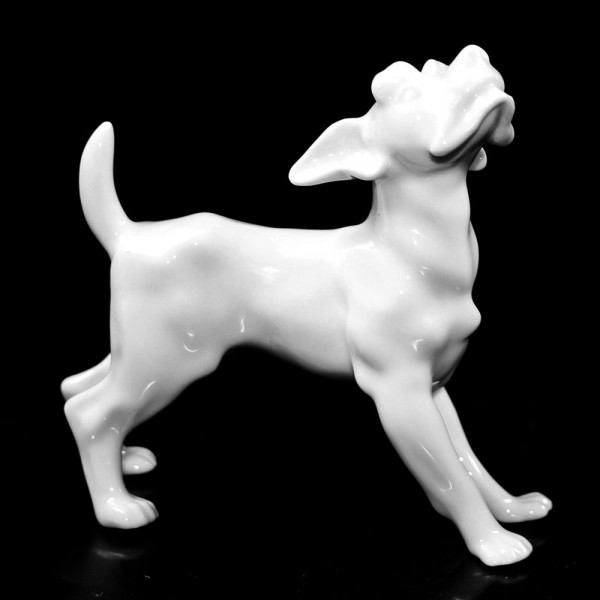 Aelteste Volkstedter Porzellanmanufaktur Tierfiguren Hund