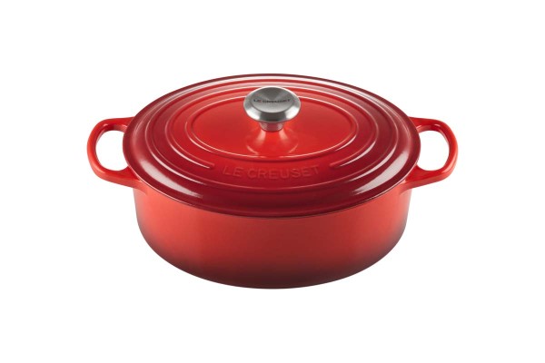 Le Creuset Kochgeschirr 21178290602430 Bräter Oval Signature 29cm - Kirschrot