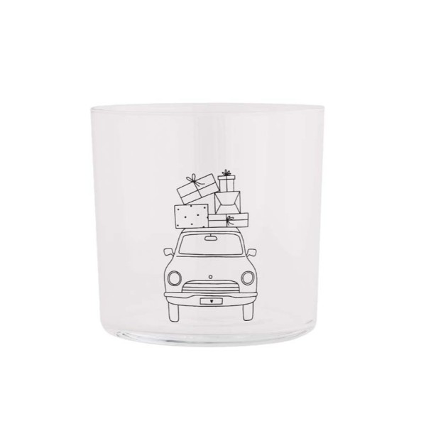 Eulenschnitt gl-228-ve Trinkglas 0,35l Weihnachtsauto