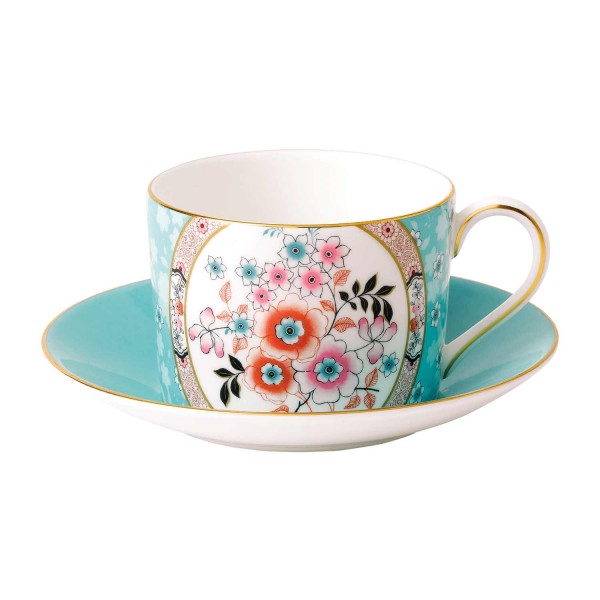 Wedgwood Wonderlust Tee-Obere mit Untertasse Camellia (31703)