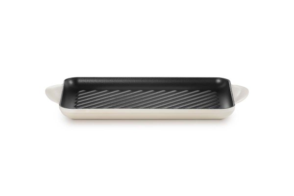 Le Creuset Gusseisen - Tradition 20202327160460 Grillplatte rechteckig 32cm - Meringue