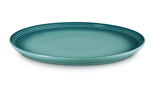 Le Creuset Steinzeug 70234270997099 Speiseteller Coupe 27cm - Bleu Riviera