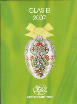 Hutschenreuther Ostern Jahresartikel bis 2018 Glas-Ei 2007 H 6,5 cm