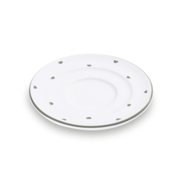 Gmundner Herzerl Grau 0013TUGO11 Unterteller Espresso Ø11cm