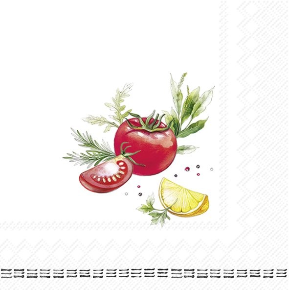 IHR Fresh Tomatoes C1100800 Cocktail-Servietten 25 x 25 cm