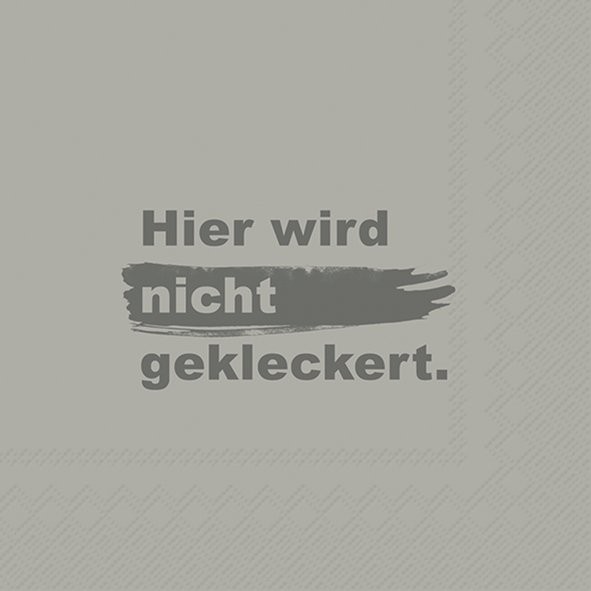 IHR Hier Wird Nicht Gekleckert Gre L1109406 Lunch-Servietten 33 x 33 cm