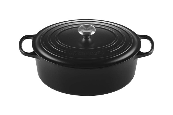 Le Creuset Kochgeschirr 21178330000430 Bräter Oval Signature 33cm - Schwarz