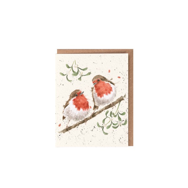 Wrendale Mini-Karten XGE019 Mistletoe