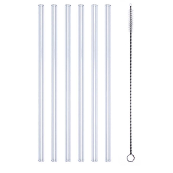 Profino Select PR2001 Glastrinkhalm Set 7 tlg. - Länge 20 cm
