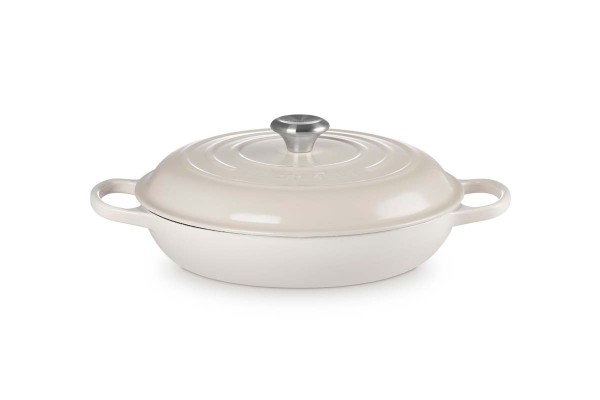 Le Creuset Gusseisen - Signature 21180307164430 Gourmet-Profitopf 30cm 3,5L - Meringue