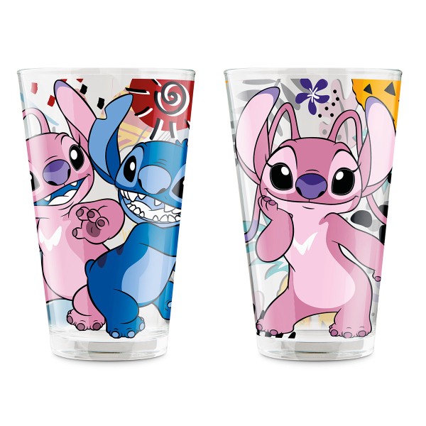 Gilde Disney - Stitch 81623 Trinkglas 0,3l Set 2tlg. "Stitch &amp; Angel"