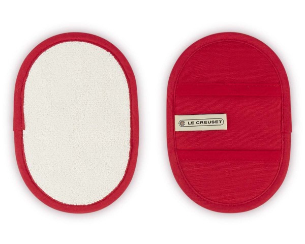Le Creuset Textilien 95002600060000 2er-Set Topf-Griffschutz - Kirschrot