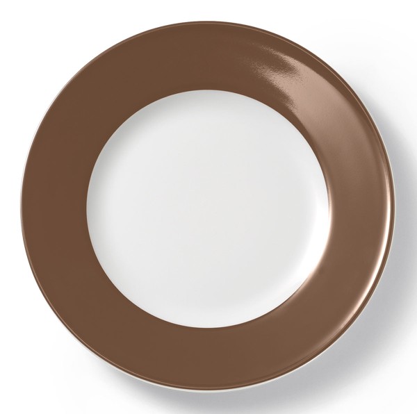 Dibbern Solid Color 2002600065 Chocolate Teller flach 26cm Fahne