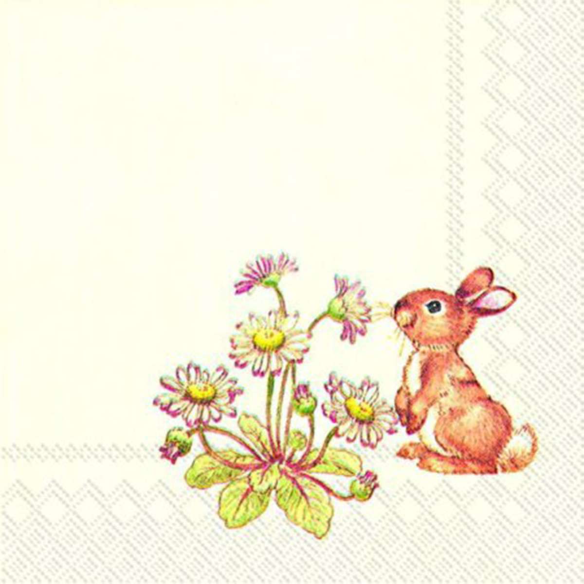 IHR Ideal Home Papierservietten CONNIE – 20 Stück, 25x25 Cm, Cremefarben, Dreilagig, Nachhaltig Produziert