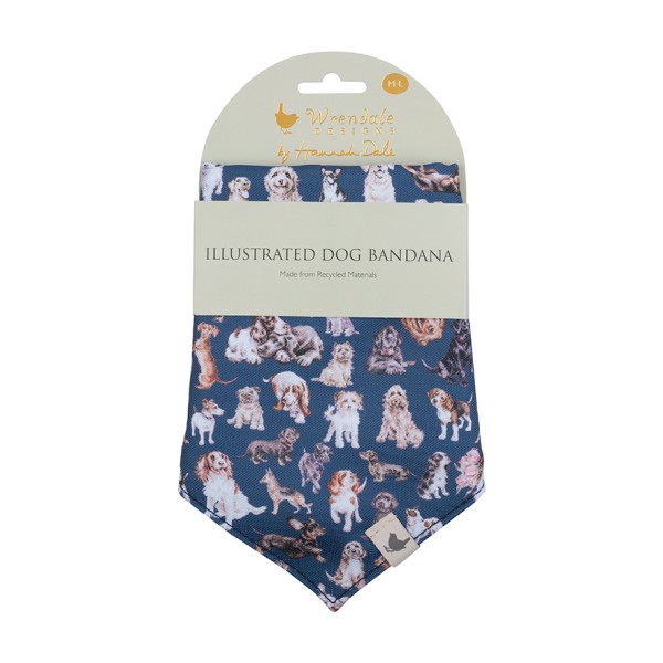 Wrendale Haustierzubehör PETBAND002 Bandana für den Hund - M/L