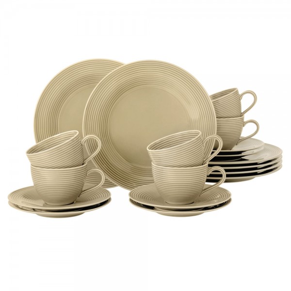 Seltmann Beat Sandbeige Kaffeeservice 18-teilig