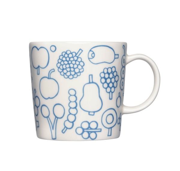 Iittala Oiva Toikka Collection 1070617 Becher mit Henkel 0,3L Frutta light blue