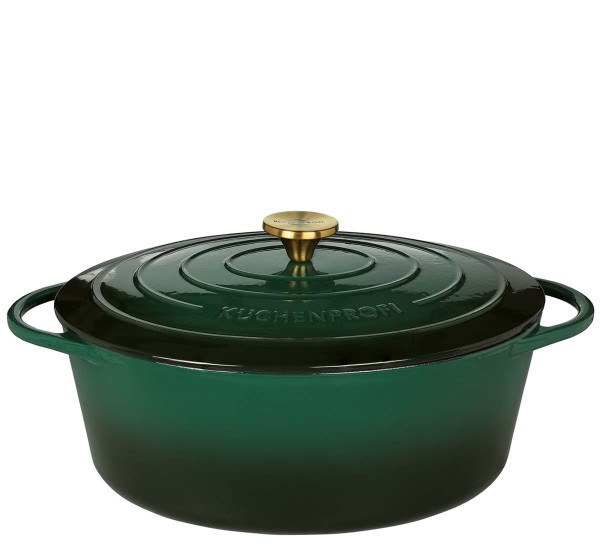 Küchenprofi Provence 0402001133 Bratentopf oval 33cm - Racing Green