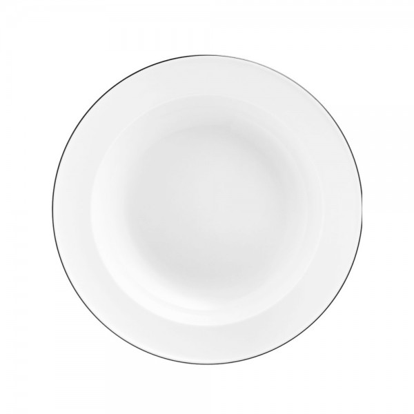 Fürstenberg Wagenfeld, Schwarze Linie Suppenteller 23 cm