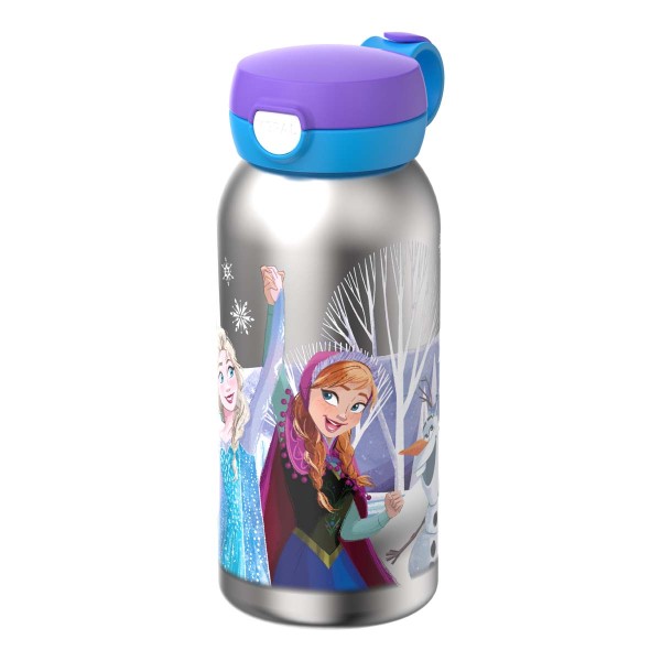 Mepal Campus 107489065416 Edelstahl Trinkflasche mit Klappdeckel 0,6l - Frozen Friends