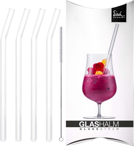 Eisch Gentleman 86599710 Glashalm-Set -5tlg.997/10 geknickt kristall