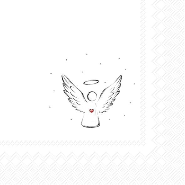 Ihr Pure Angel Black L1117107 Lunch-Servietten 33 x 33 cm