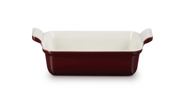 Le Creuset Steinzeug 71102199490001 Auflaufform rechteckig Tradition 19cm 1,1L - Garnet