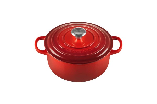 Le Creuset Kochgeschirr 21177200602430 Bräter Rund Signature 20cm - Kirschrot