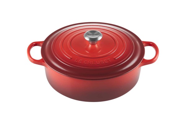 Le Creuset Kochgeschirr 21179300602430 Gourmet-Bräter Signature 30cm - Kirschrot