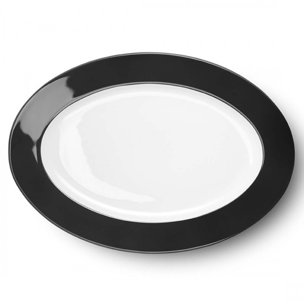 Dibbern Solid Color 2022300054 Schwarz Platte oval 36 cm