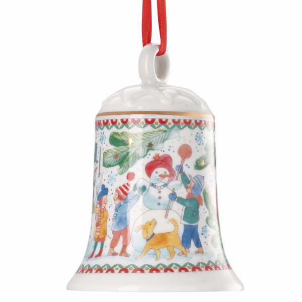 Hutschenreuther Sammelkollektion 25 Weihnachtsspiele Porzellanglocke 12cm - Weihnachtsspiele