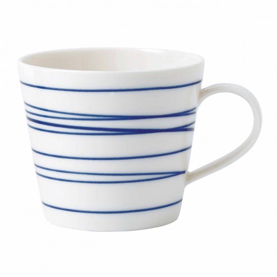 Royal Doulton Pacific Blue Lines Becher mit Henkel 0,40 l