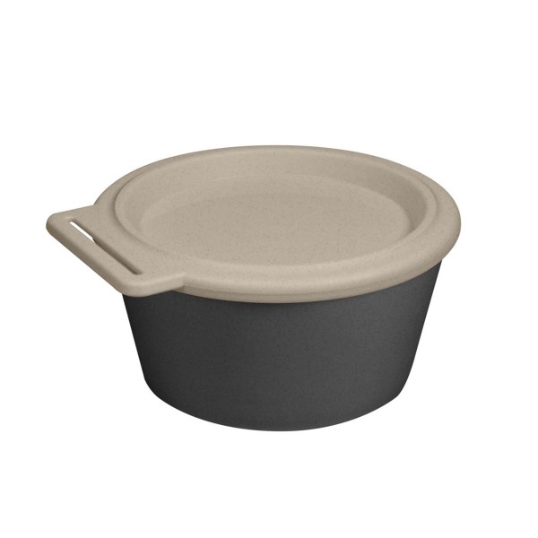 Koziol Move 100030701 Schale 250ml mit Deckel - Nature Ash Grey