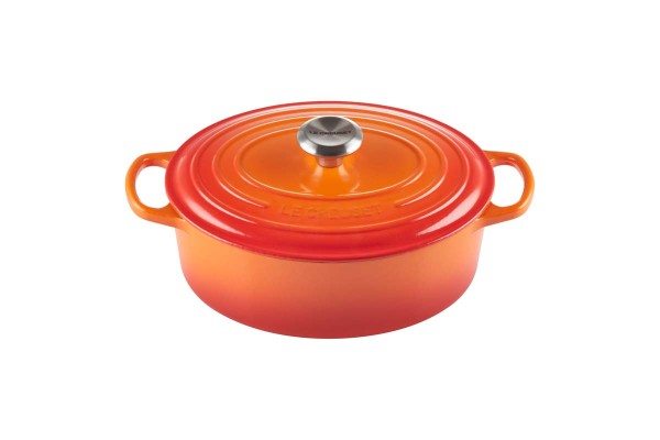 Le Creuset Kochgeschirr 21178270902430 Bräter Oval Signature 27cm - Ofenrot