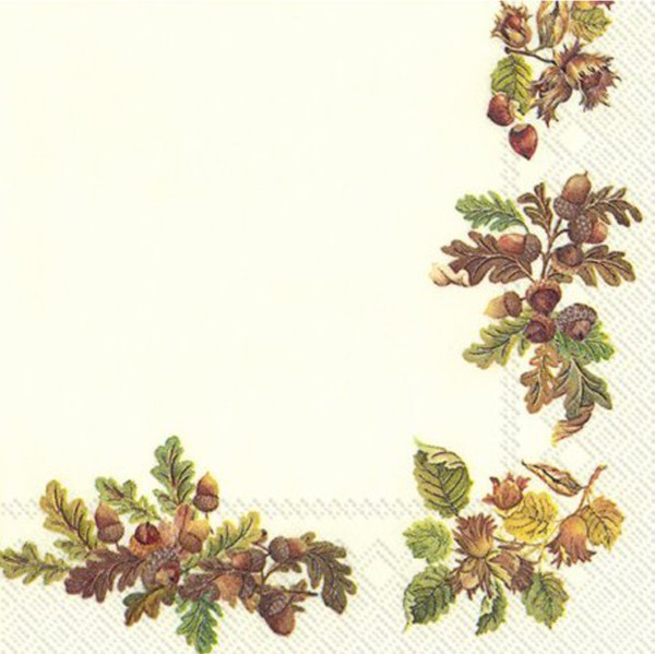 Ihr Autumn Tendril C 705900 20 Cocktail-Servietten 25 x 25 cm