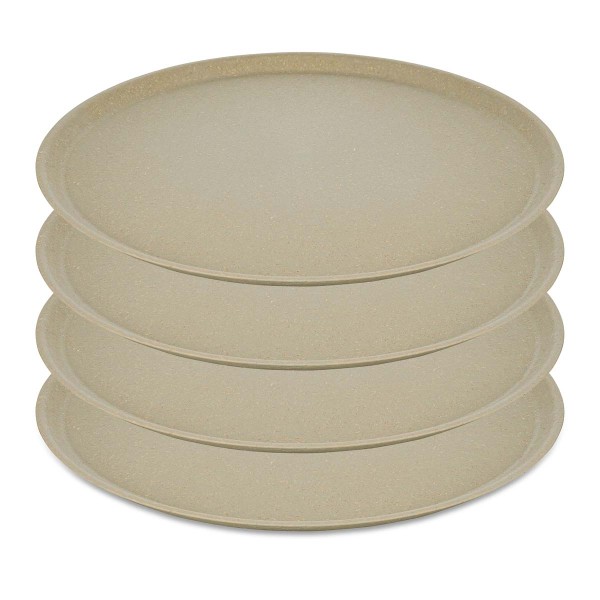 Koziol CONNECT 7101700 4x Teller 25,5cm - Nature Desert Sand