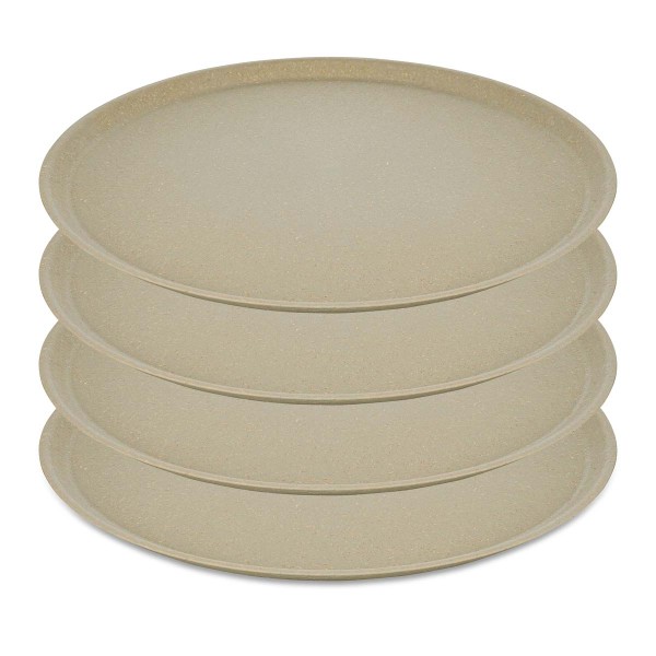 Koziol CONNECT 7101700 4x Teller 25,5cm - Nature Desert Sand