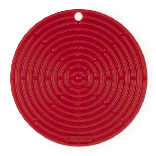 Le Creuset Silikon 93000230060200 Topflappen rund 20cm - Kirschrot