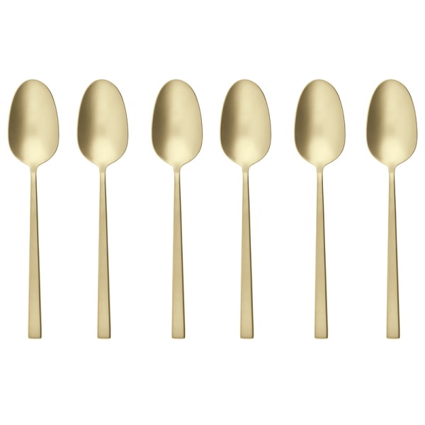 Sambonet Rock Antique PVD Champagne 52662PA6 Set 6tlg. Kaffee/Teelöffel