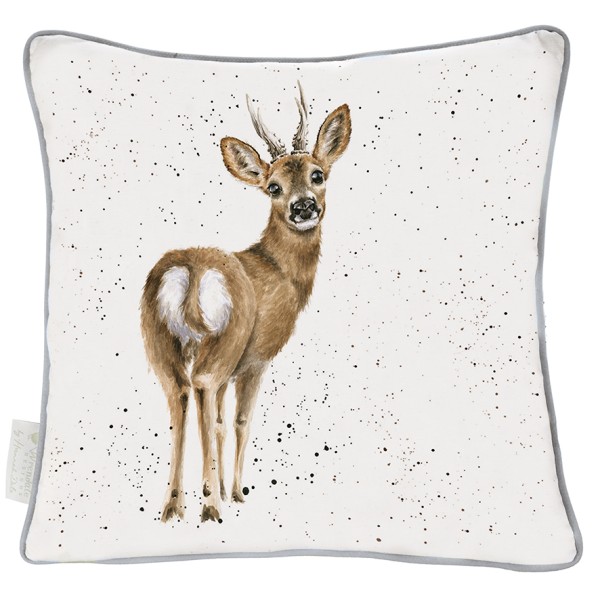 Wrendale Kissen LCU008 &quot;The Roe Deer&quot; - Rehbock - quadratisch - 60cm